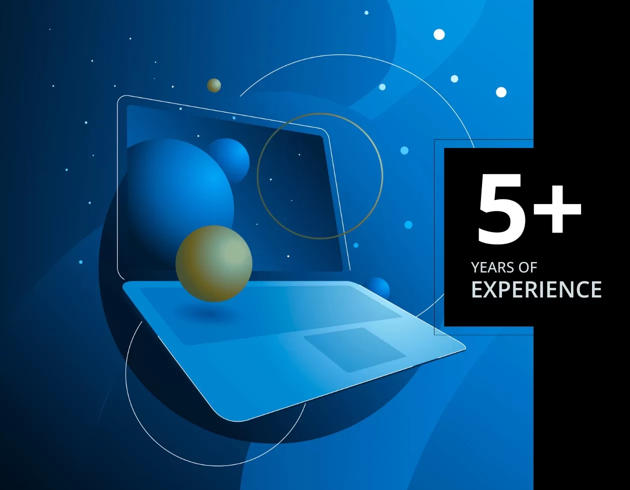 Jobin Jose experience banner - laptop